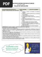 2° - Taller de Nivelacion - Matemáticas-2021