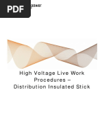 High Voltage Live Work Procedures Distribution Insulated Stick 2015 05