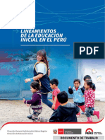 Lineamientos de La Educación Inicial en El Perú