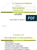 SE301: Numerical Methods: Interpolation