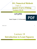 Least Squares Curve Fitting: CISE301: Numerical Methods