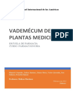 VADEMECUM PLANTAS MEDICINALES Costa Rica