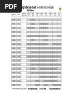 VR3 Engineering Tube Size Chart:: Normally Stocked Sizes