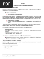 Chapter 5 Regulations of Financial Market S and Institutions