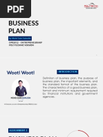 Business Plan: Dpb2012 - Entrepreneurship Polytechnic Version