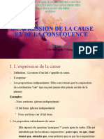 L'expression de La Cause Et de La Conséquence