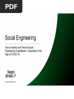 Social Engineering: How To Identify and Prevent Social Engineering Cyberattacks - Especially in The Age of COVID-19