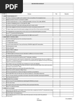 Date: Decanted By:: Decantation Checklist