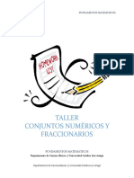 Taller - Conjuntos Numéricos y Fraccionarios