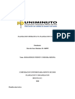 Planeacion Operativa vs. Planeacion Táctica