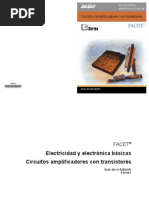 Circuitos Amplificadores Con Transistores: Electricidad y Electrónica Básicas