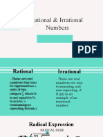 Rational & Irrational Numbers