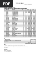 Penawaran: Pembelian Spare Parts Untuk Engine WEICHAI WP 6 LONKING CDM 833 NO Figur / PN Description QTY Price