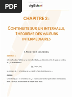 Continuite Sur Un Intervalle Theorme Des Valeurs Intermediaires Cours Mathematiques Terminale S