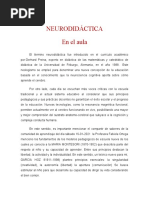 Neurodidáctica en El Aula