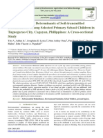 Epidemiology and Determinants of Soil-Transmitted Helminthiases Among Selected Primary School Children in Tuguegarao City, Cagayan, Philippines: A Cross-Sectional Study