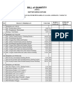 Bill of Quantity (Boq) Daftar Harga Satuan