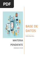 Evaluación Materia Pendiente Base de Datos