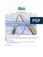 Document (17) PHILIPPINE ELECTRICAL CODE 2017 - ARTICLE 1.3 ELECTRICAL PLANS AND SPECIFICATIONS