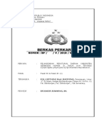 Contoh Pemberkasan Tipiring Melanggar Ketertiban Umum