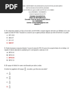 Guía Diagnóstica Grado 4° Matemáticas