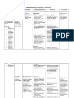 NURSING CARE PLAN of Hodgkin's Lymphoma: Assessment Nursing Diagnosis Planning Nursing Interventions Rationale Evaluation