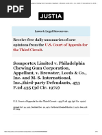 Somportex Limited v. Philadelphia Chewing Gum Corporation, Appellant, v. Brewster, Leeds & Co., Inc. and M. S. International, Inc.