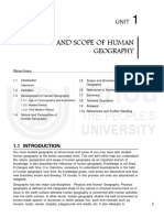 Nature and Scope of Human Geography: Structure