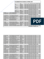 Midterm Examination Schedule Spring 2021: 507 Total Number of Students