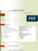 Presentation Skills: University of Gujarat, Pakistan