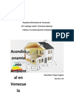 Ensayo Acondicionamiento Ambiental en Venezuela