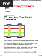 PCB Layout Design Tips - Grounding Considerations - OnElectronTech