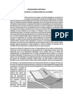 Biogeografía Histórica Formación de La Cordillerra de Los Andes