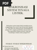 Sinkronisasi Sistem Tenaga Listrik