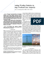 Incorporating Weather Statistics in Determining Overhead Line Ampacity