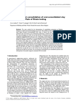 Andres Et Al (2019) - One-Dimensional Consolidation of Overconsolidated Clay Using A Constant Rate of Strain Testing