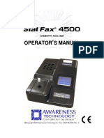 Startfax 4500 Operators Manual