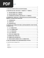 Funcionamiento de Motor Diesel de 4 Tiempos