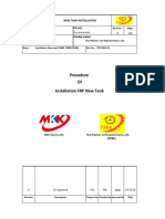 7) - Procedure FRP Tank Installation