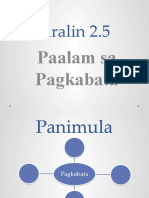 Aralin 2.5 - Paalam Sa Pagkabata