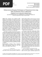 Enhancement of Dynamic Performance of Transmission Line Using Static Synchronous Series Compensator