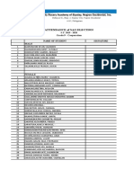 Attendance of Sao Election: Grade 9 - Cooperation