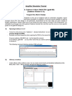 Amplifier Simulation Tutorial Design Kit: Cadence 0.18μm CMOS PDK (gpdk180) (Cadence Version 6.1.5)