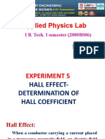 AP Lab Experiment - 5 Hall Effect