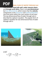 Two Dimensional Flow of Water Through Soil