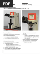 Product Information ZHU Universal Hardness Testers Up To 187.5 KG