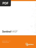 Release Notes: Sentinel HASP - v.5.12