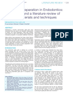 Glide Path Preparation in Endodontics: Case Report and A Literature Review of Available Materials and Techniques