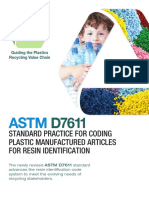 Standard Practice For Coding Plastic Manufactured Articles For Resin Identification