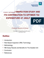 Risk-Based Inspection Study and Its Contribution To Optimize T&I Expenditure at JNGLF Plant